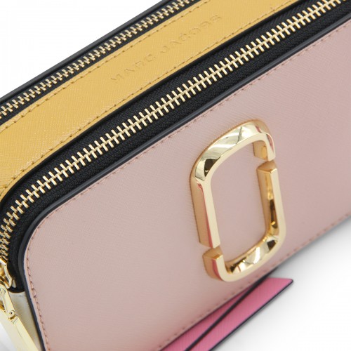 PINK LEATHER THE SNAPSHOT CROSSBODY BAG