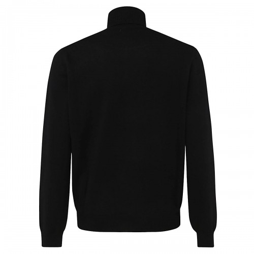 BLACK WOOL KNITWEAR