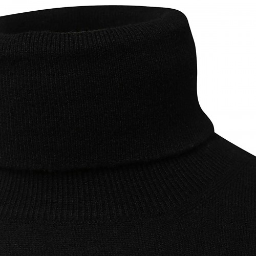 BLACK WOOL KNITWEAR