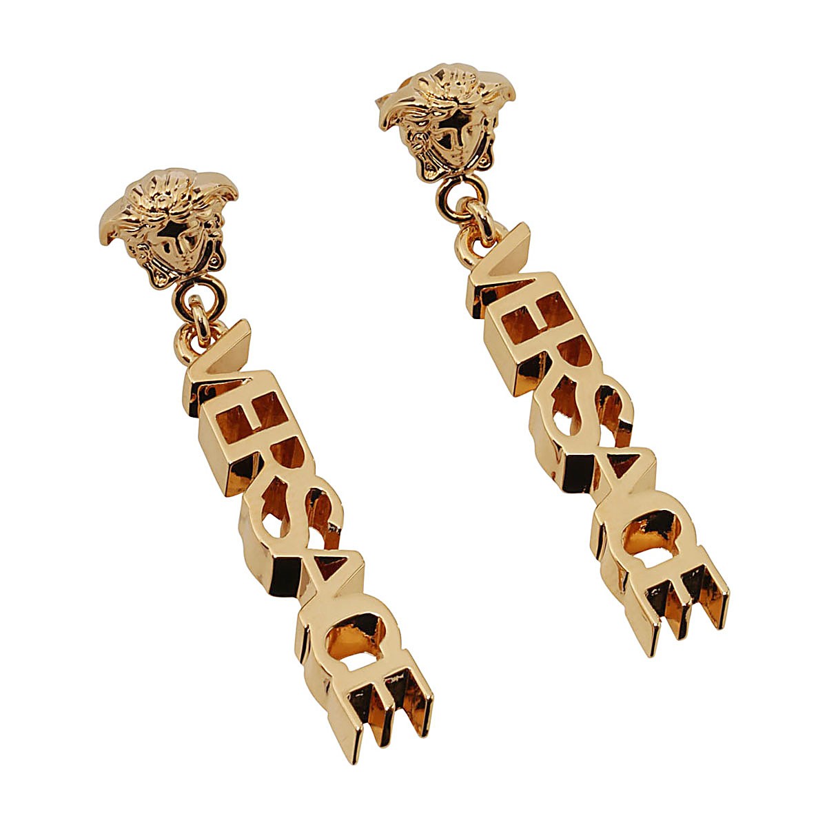 GOLD-TONE BRASS EARRINGS