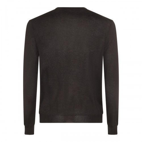 BLACK WOOL KNITWEAR