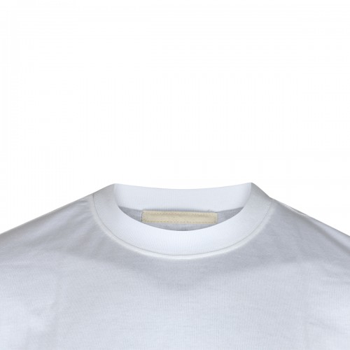 WHITE COTTON T-SHIRT