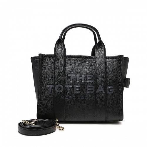 BLACK LEATHER THE MINI TOTE BAG