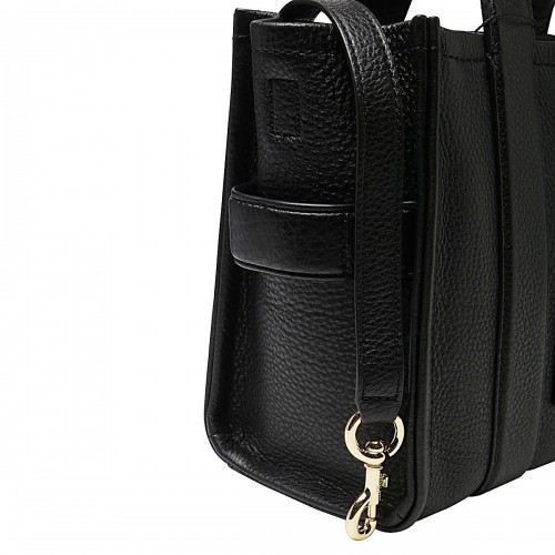 BLACK LEATHER THE MINI TOTE BAG