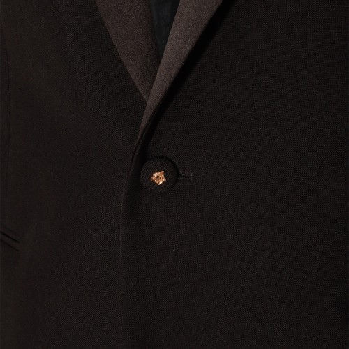 BLACK WOOL BLEND BLAZER