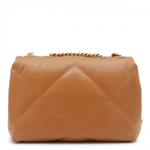 BROWN LEATHER KIRA SHOULDER BAG