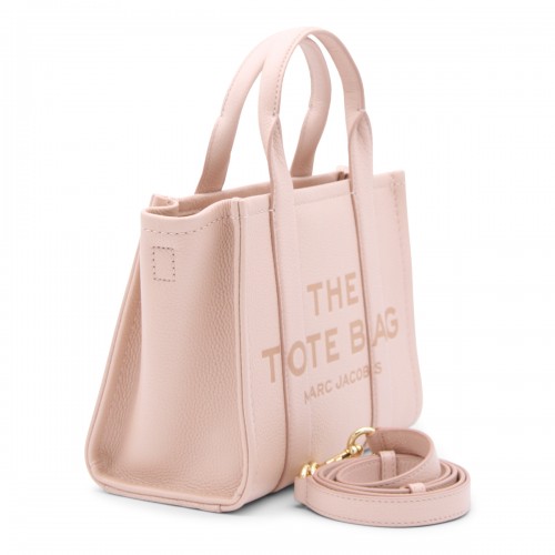 PINK LEATHER TOTE BAG