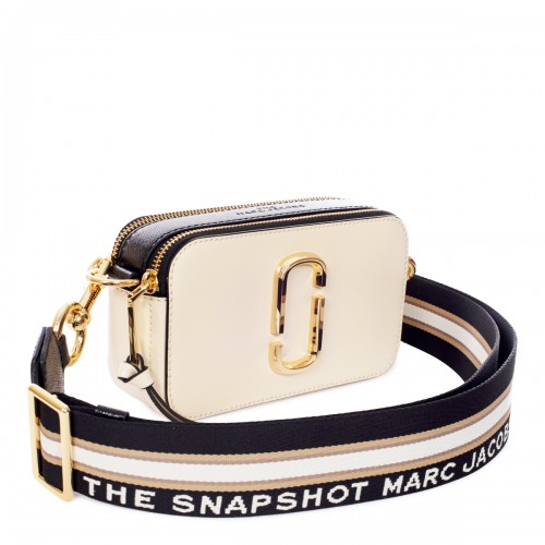 WHITE LEATHER THE SNAPSHOT CROSSBODY BAG