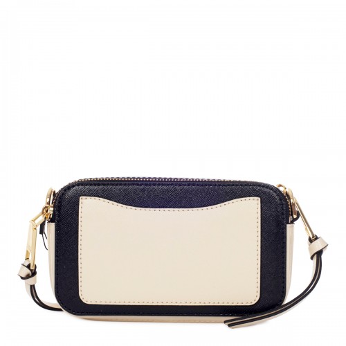 WHITE LEATHER THE SNAPSHOT CROSSBODY BAG