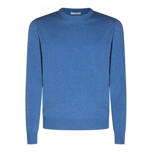 BLUE WOOL KNITWEAR