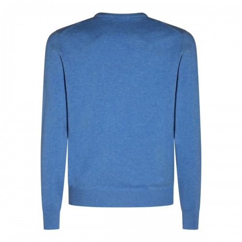 BLUE WOOL KNITWEAR