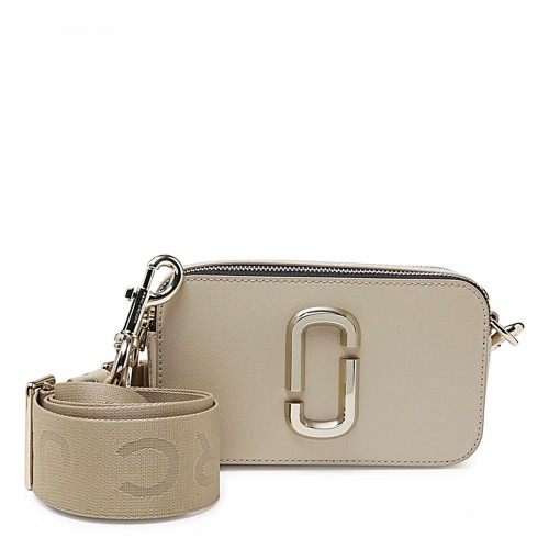 BEIGE LEATHER THE SNAPSHOT CROSSBODY BAG