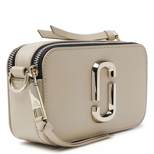 BEIGE LEATHER THE SNAPSHOT CROSSBODY BAG