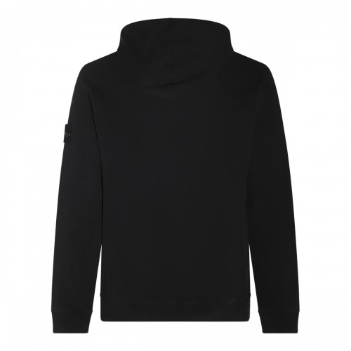 BLACK COTTON SWEATSHIRT