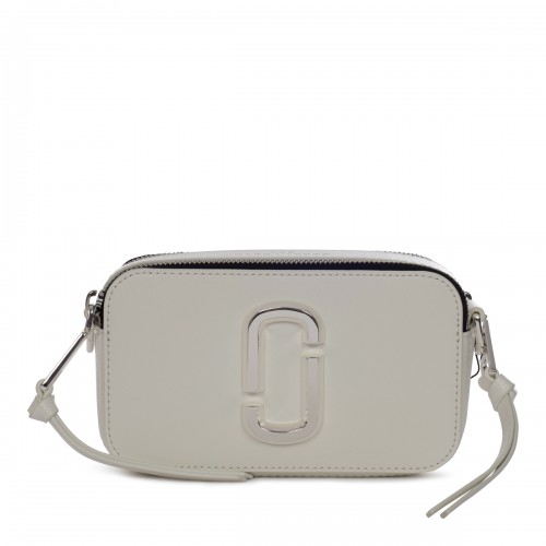 WHITE LEATHER THE SNAPSHOT CROSSBODY BAG