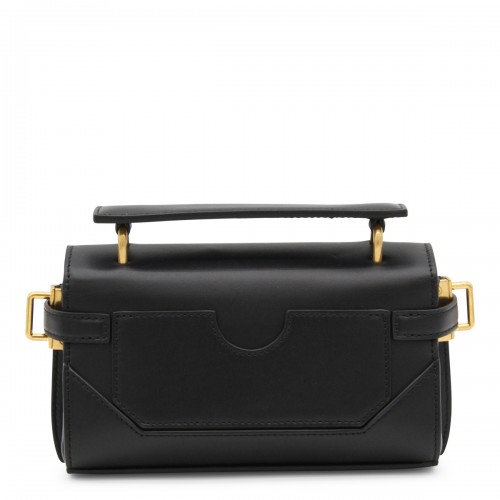 BLACK LEATHER SHOULDER BAG