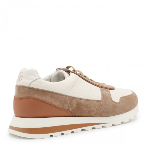 BEIGE LEATHER SNEAKERS