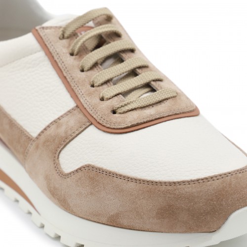 BEIGE LEATHER SNEAKERS