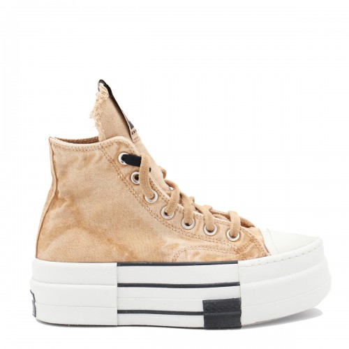 BEIGE COTTON DBL DRKSTAR SNEAKERS