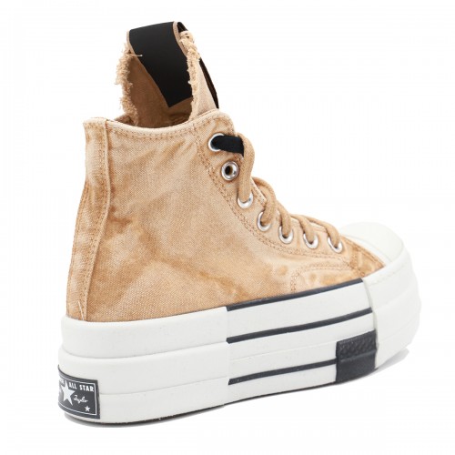 BEIGE COTTON DBL DRKSTAR SNEAKERS