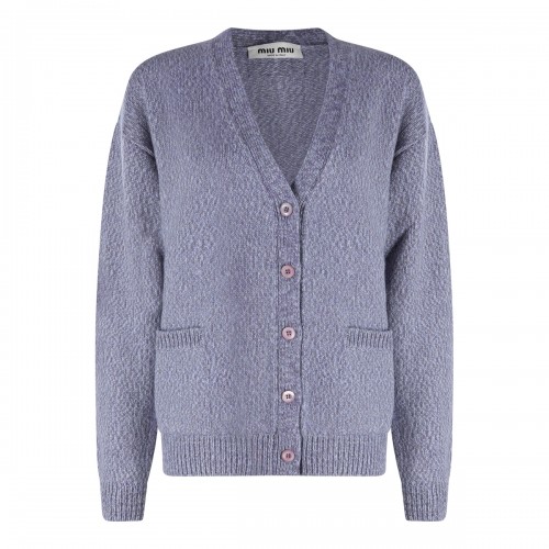 BLUE WOOL KNITWEAR