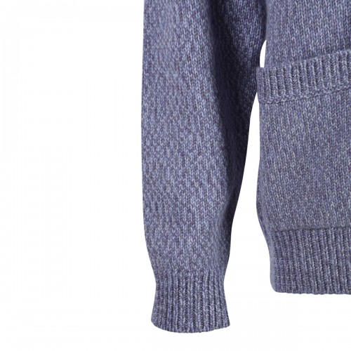 BLUE WOOL KNITWEAR