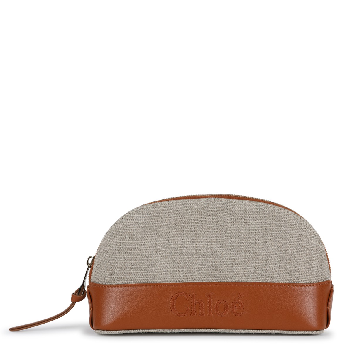 BEUGE AND BROWN LINEN WALLET