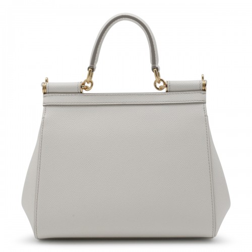 WHITE LEATHER SICILY SMALL BAG