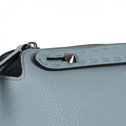 LIGHT BLUE LEATHER BY THE WAY CROSSBODY BAG