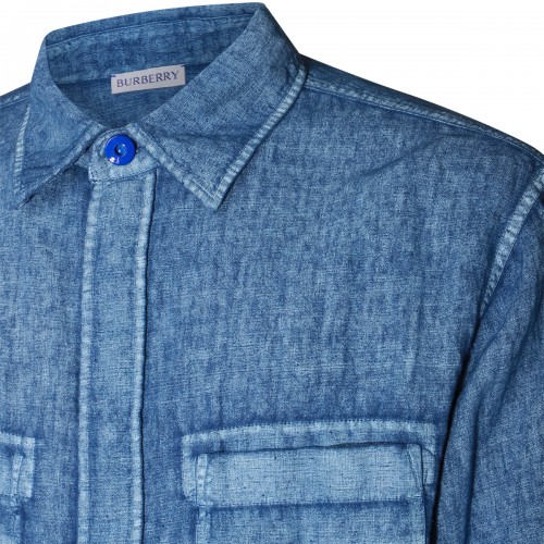 BLUE LINEN SHIRT