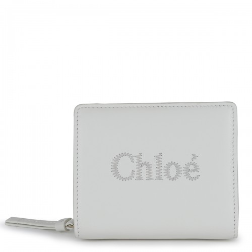 WHITE LEATHER WALLET