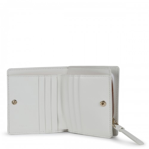 WHITE LEATHER WALLET