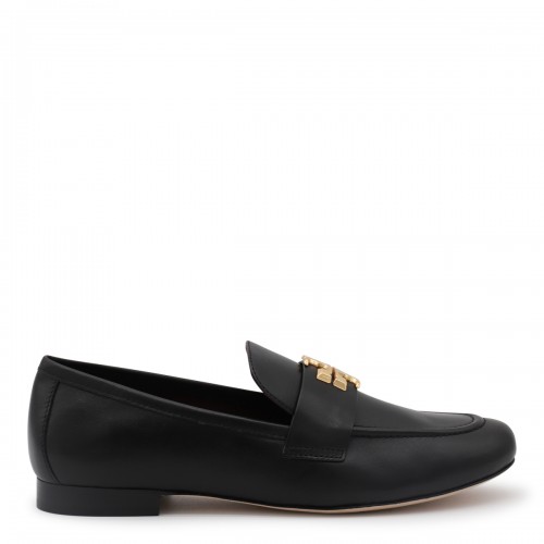 BLACK LEATHER LOAFERS