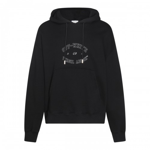 BLACK COTTON SWEATSHIRT