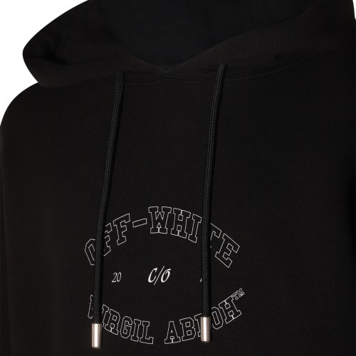 BLACK COTTON SWEATSHIRT