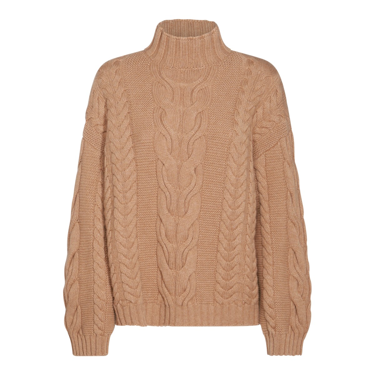 BEIGE WOOL KNITWEAR