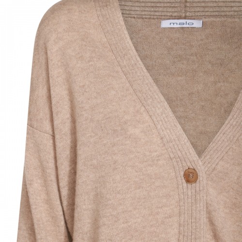 BEIGE WOOL KNITWEAR