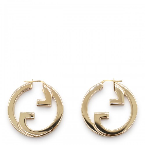 GOLD TONE METAL EARRINGS