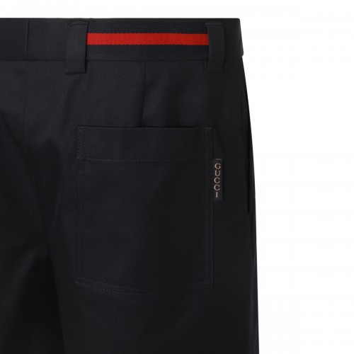 BLACK COTTON SHORTS