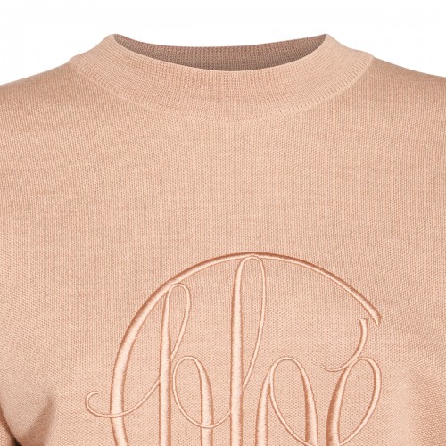 PINK WOOL SWEATSHIRT