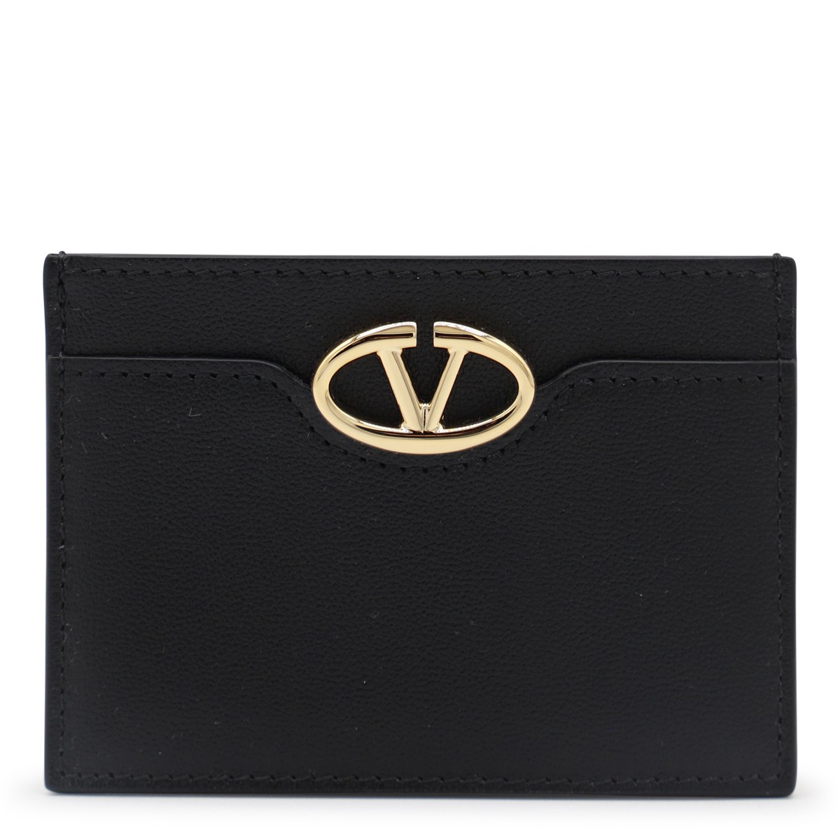 BLACK LEATHER CARD HOLDER