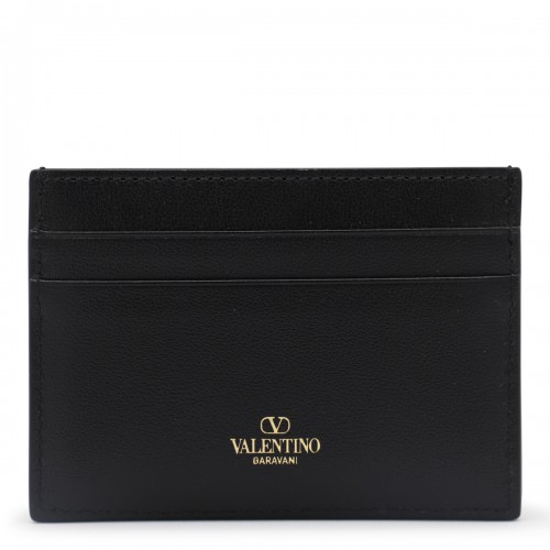 BLACK LEATHER CARD HOLDER