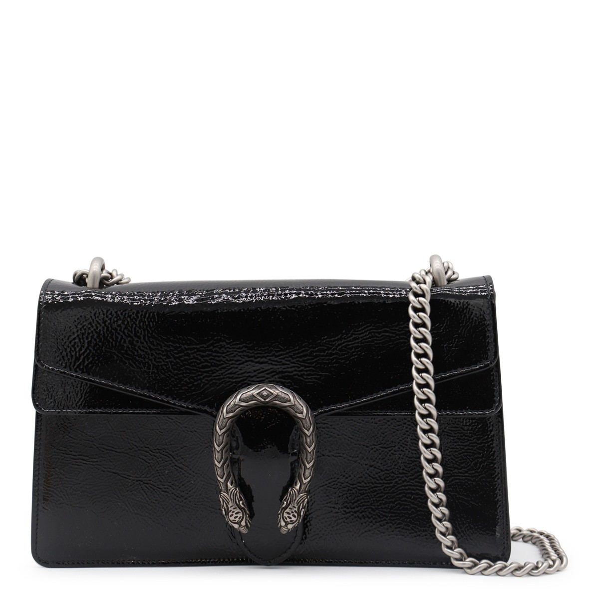 BLACK LEATHER DIONYSUS SHOULDER BAG