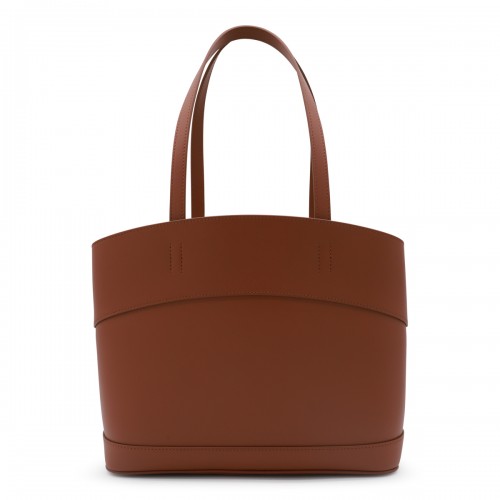 BEIGE LEATHER TOTE BAG