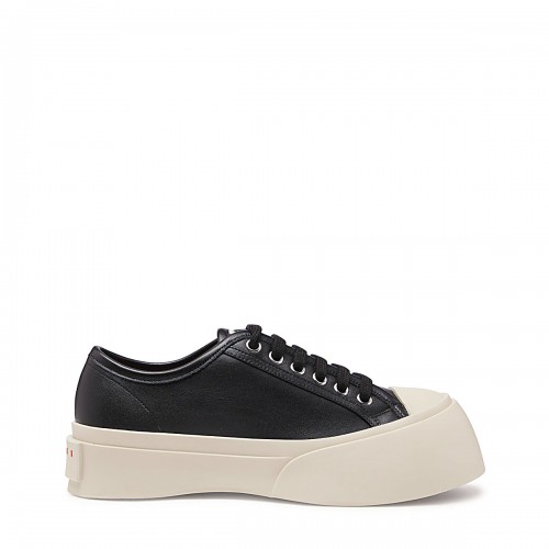 BLACK LEATHER PABLO SNEAKERS