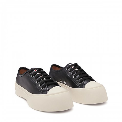 BLACK LEATHER PABLO SNEAKERS