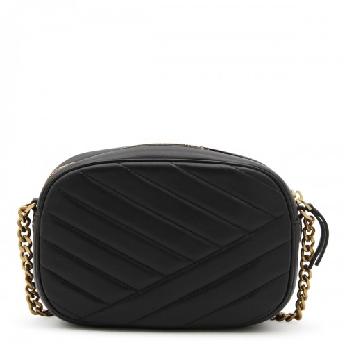 BLACK LEATHER KIRA CROSSBODY BAG