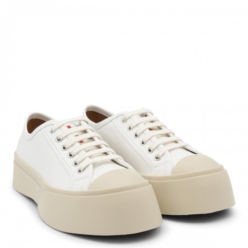WHITE LEATHER PABLO SNEAKERS 2