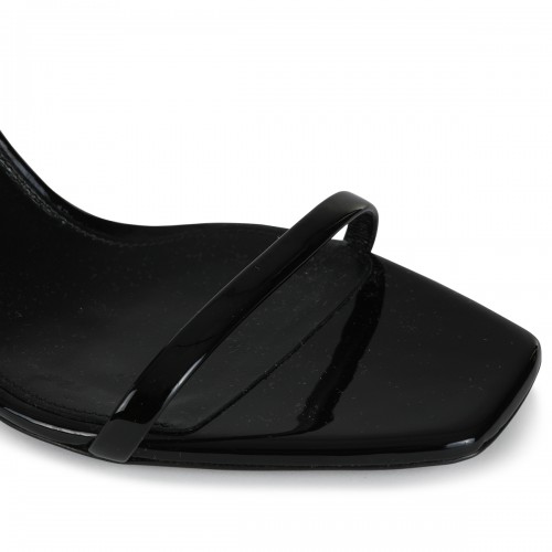 BLACK LEATHER OPYUM SANDALS