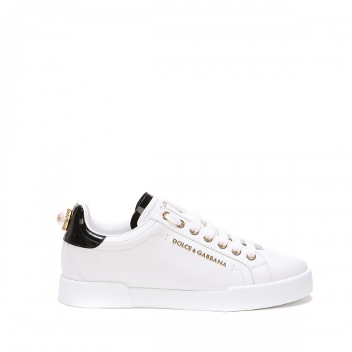 WHITE LEATHER PORTOFINO SNEAKERS 